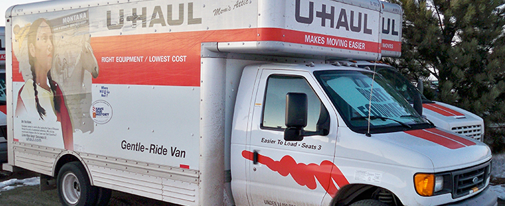 Uhaul box truck fleet wrap