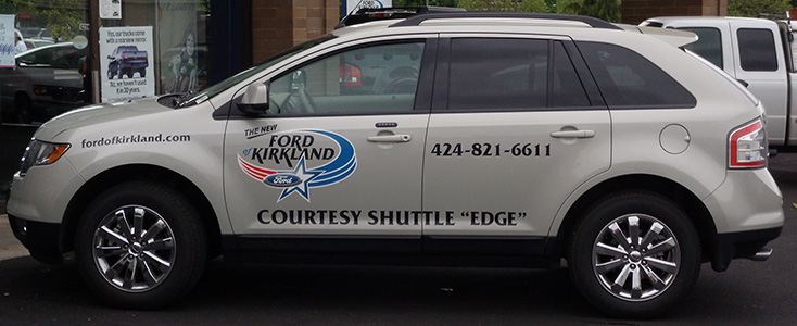 Auto Dealership Shuttle Wrap