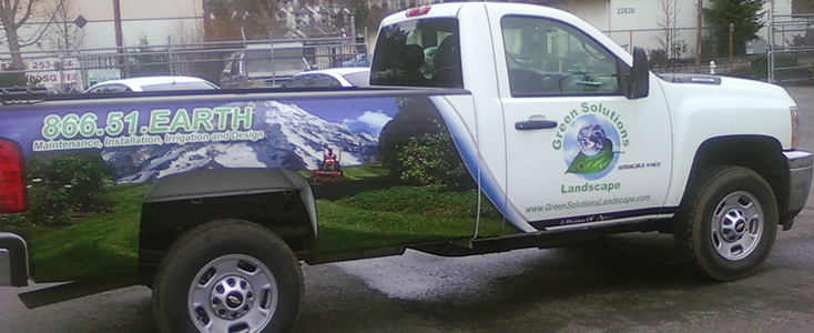 Green Solutions Landscape Truck Wrap