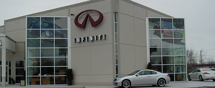 Window Graphics at a Car Dealership