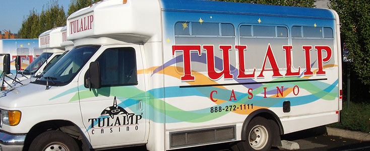 Vehicle Wraps - Tulalip Casino Shuttle